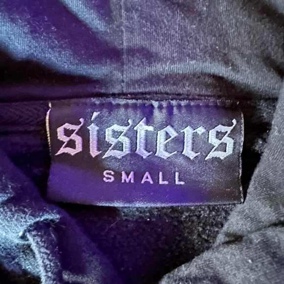 Sisters Black Pullover Hoodie for Women - Picture 5 of 6